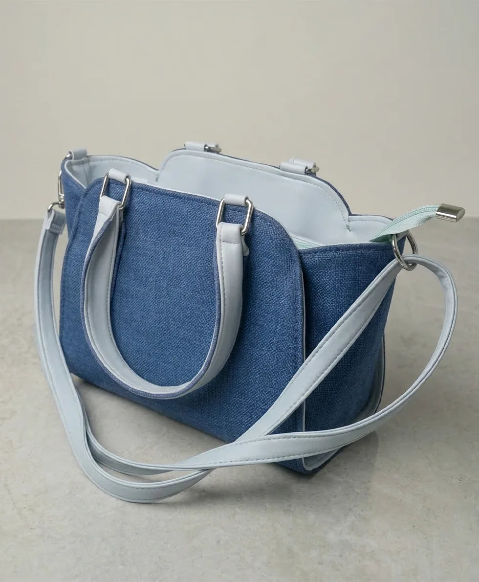 Azure Woven Tote-AVT001