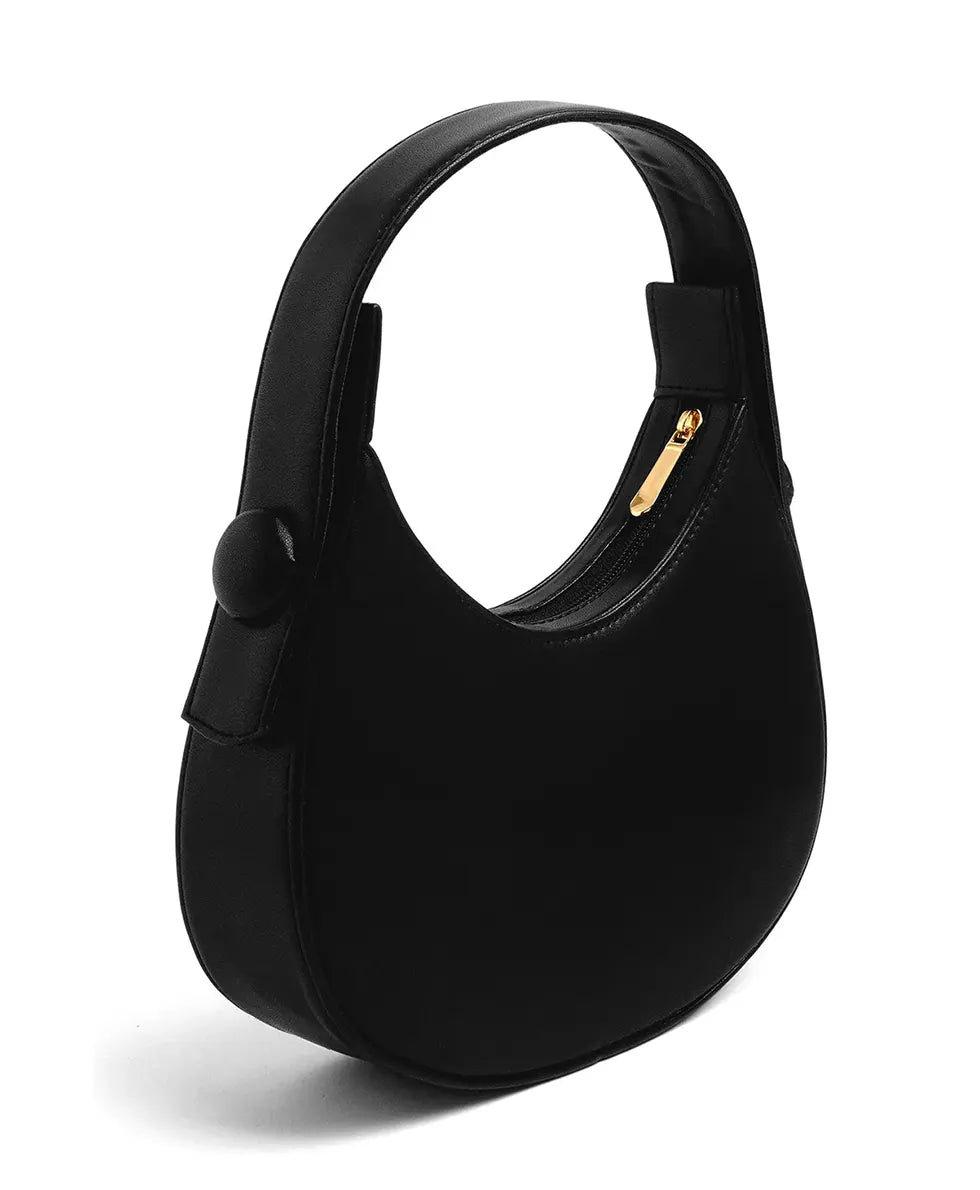 Black Hobo Luna bag, angled view