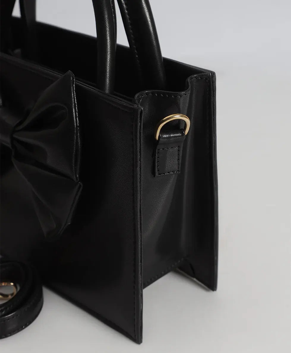 Black Bow Elegance Cross Body- BlkBC003