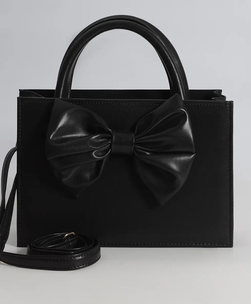 Black Bow Elegance Cross Body- BlkBC003