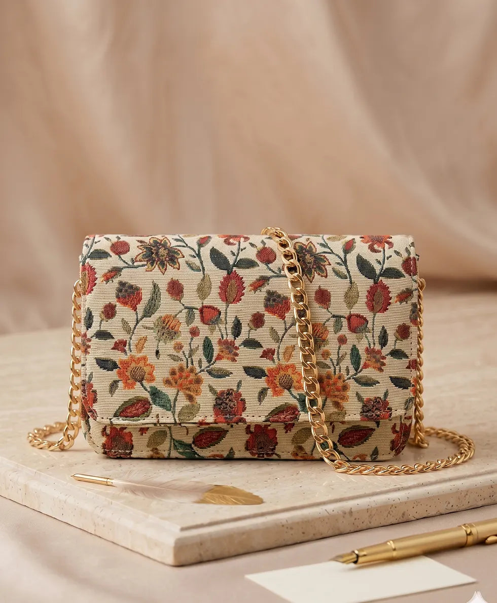 Floral Charm Cross Body Bag - FCB001