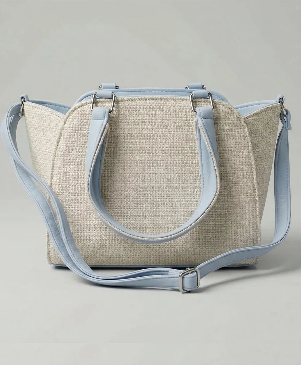 Ivory Woven Tote-IVT001