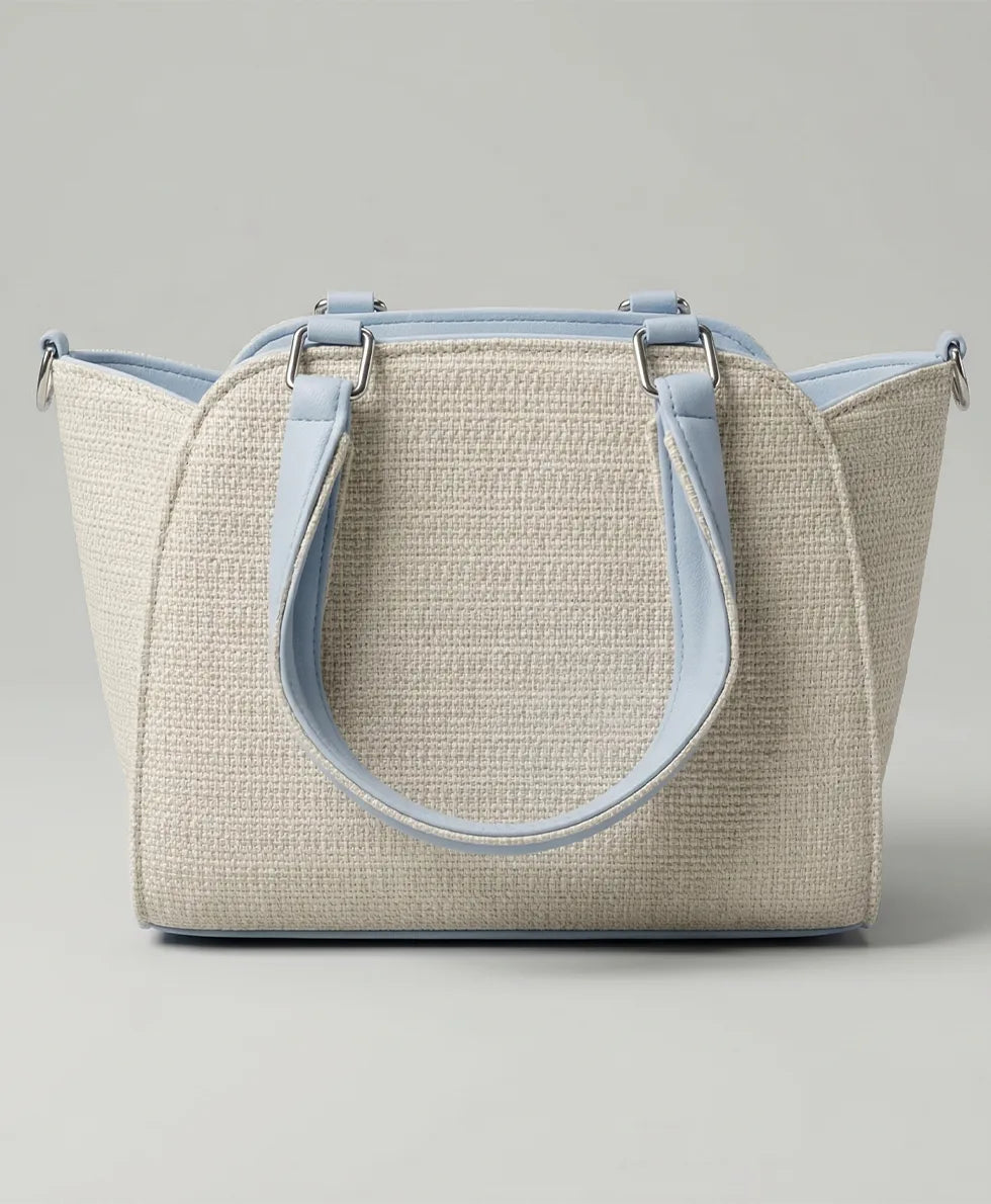 Ivory Woven Tote-IVT001