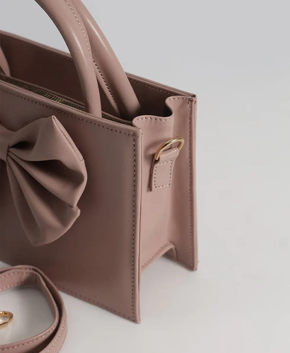 AFROZ Bow Elegance Crossbody in pink – crossbody bag, photo 3