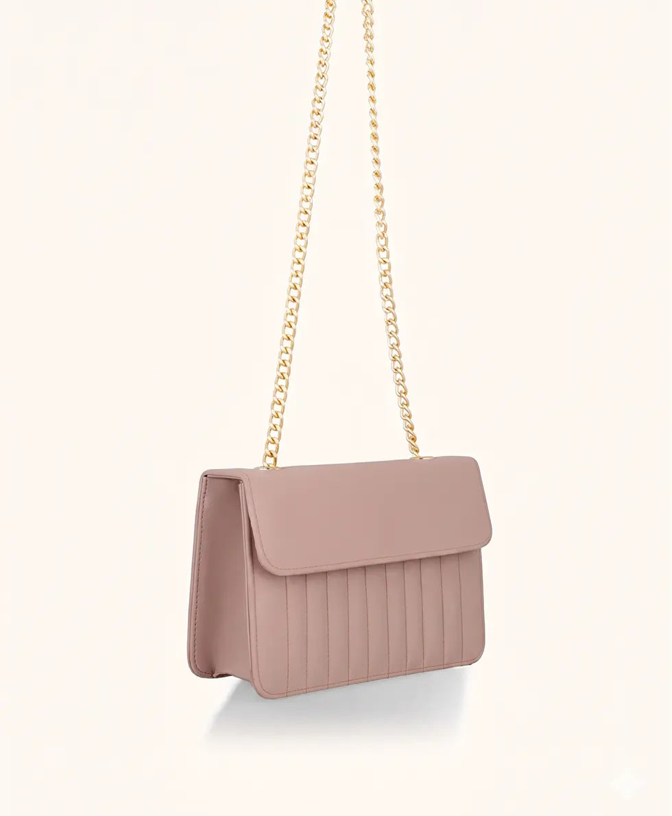 Flap Square Bag - Soft Mauve