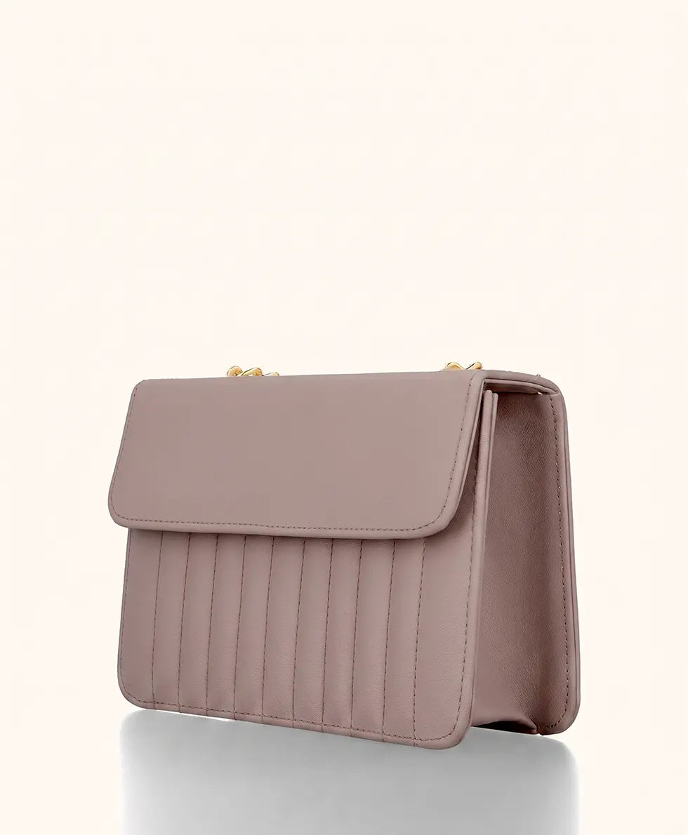 Flap Square Bag - Soft Mauve