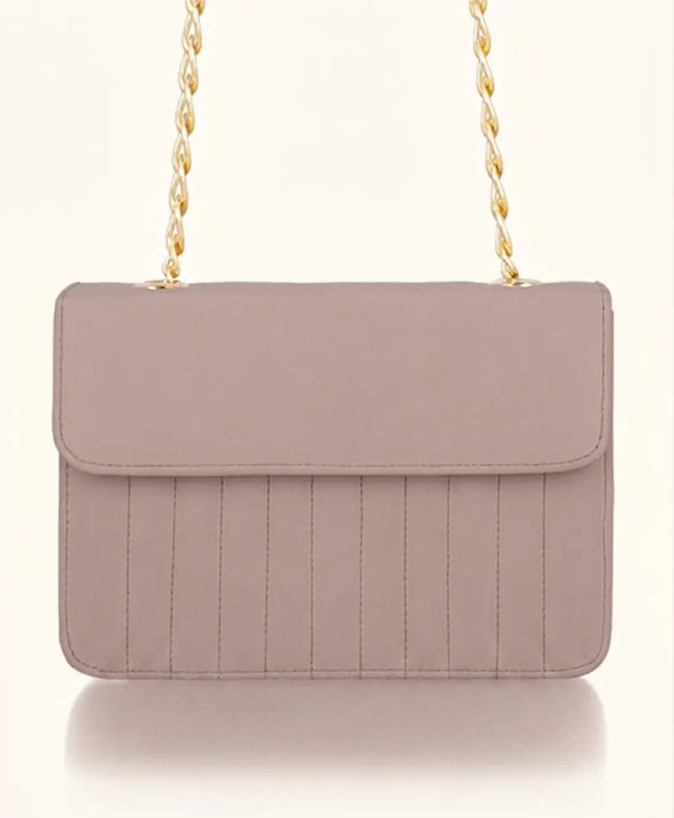 Flap Square Bag - Soft Mauve