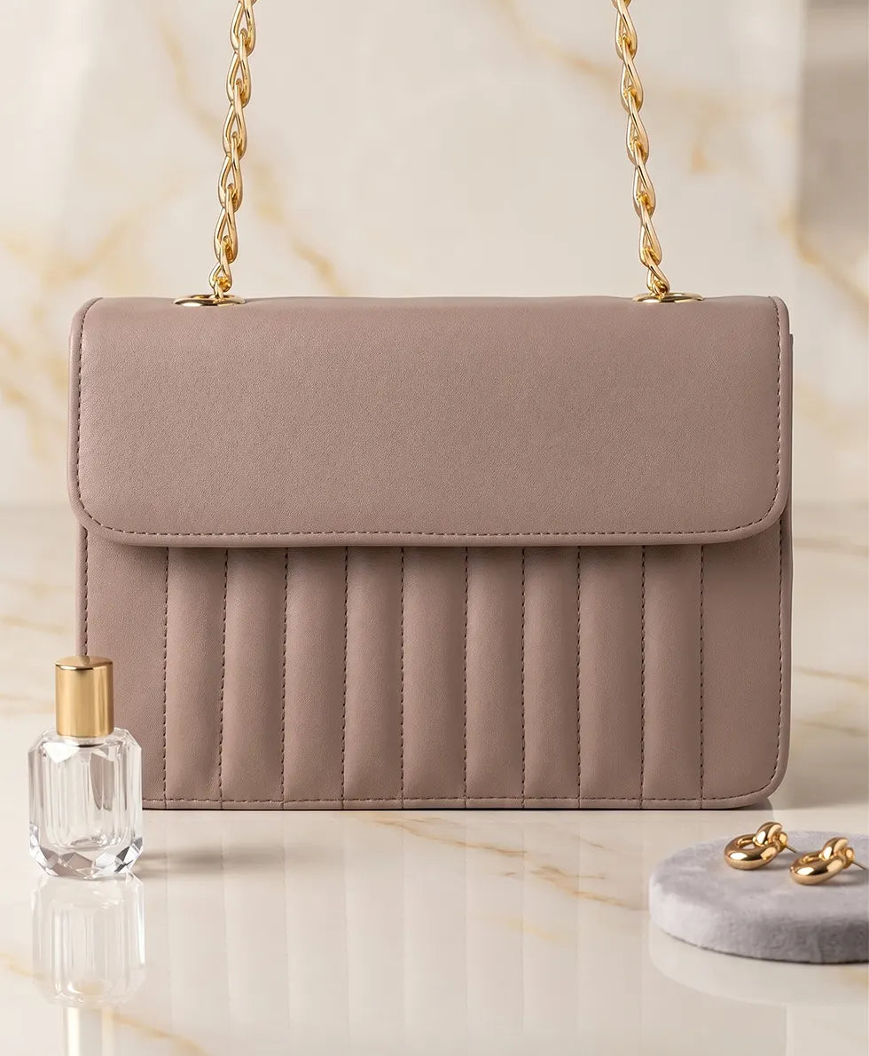 Flap Square Bag - Soft Mauve