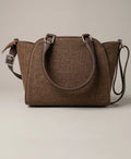 Mocha Woven Tote-MVT001