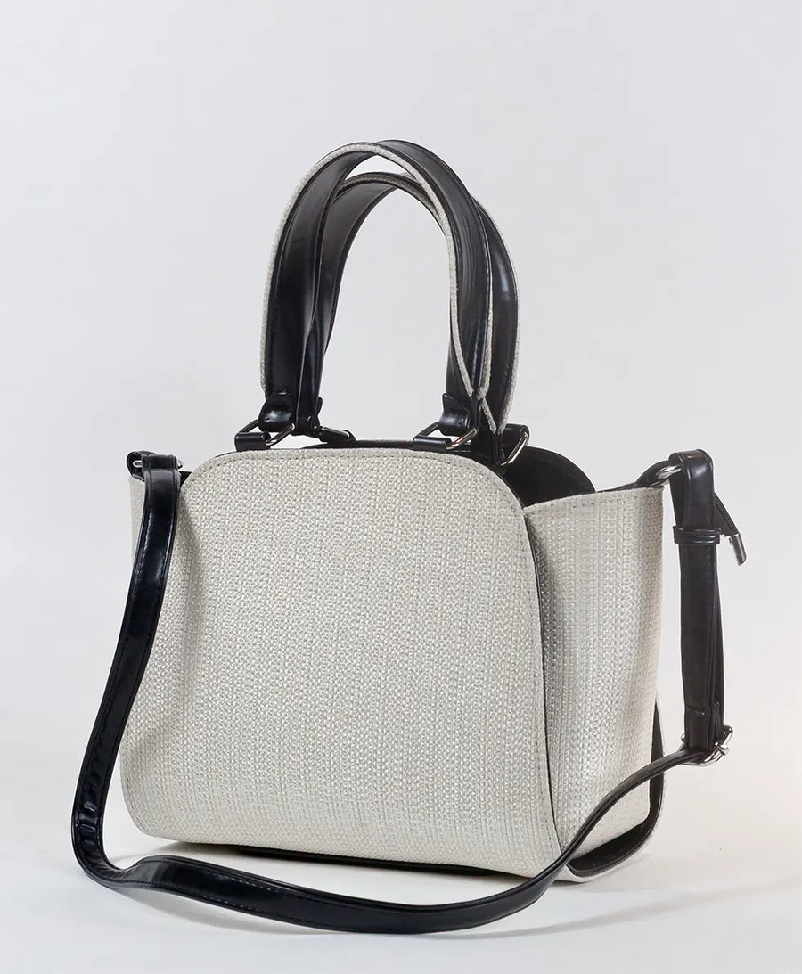 AFROZ Pearl Woven Tote in pearl – woven jute tote bag